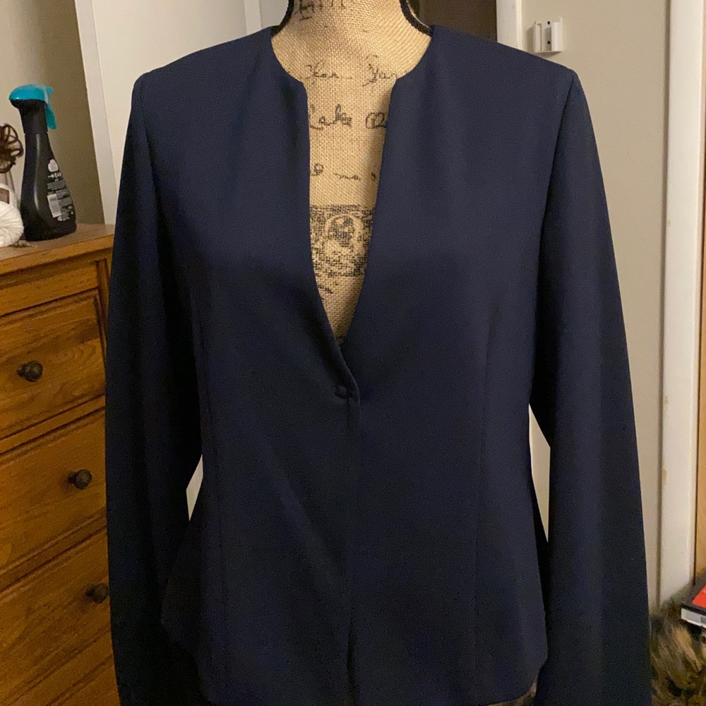 NWT Lanacaprina Suit Jacket, Navy Italian sz 48